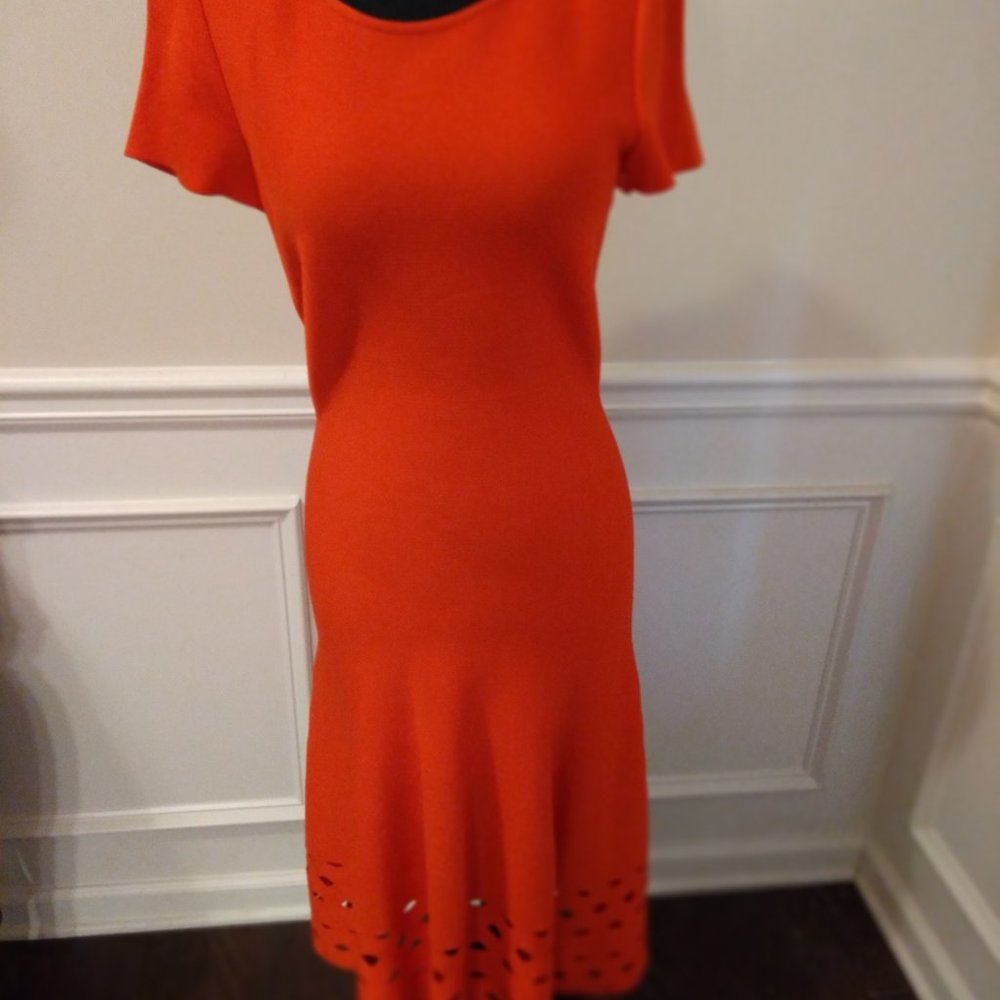 St. John Dress, New with Tags, Mandarin Red, Sz 6